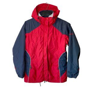Columbia Interchange 3-in-1 Size L Red & Black Jacket With Removable Liner
